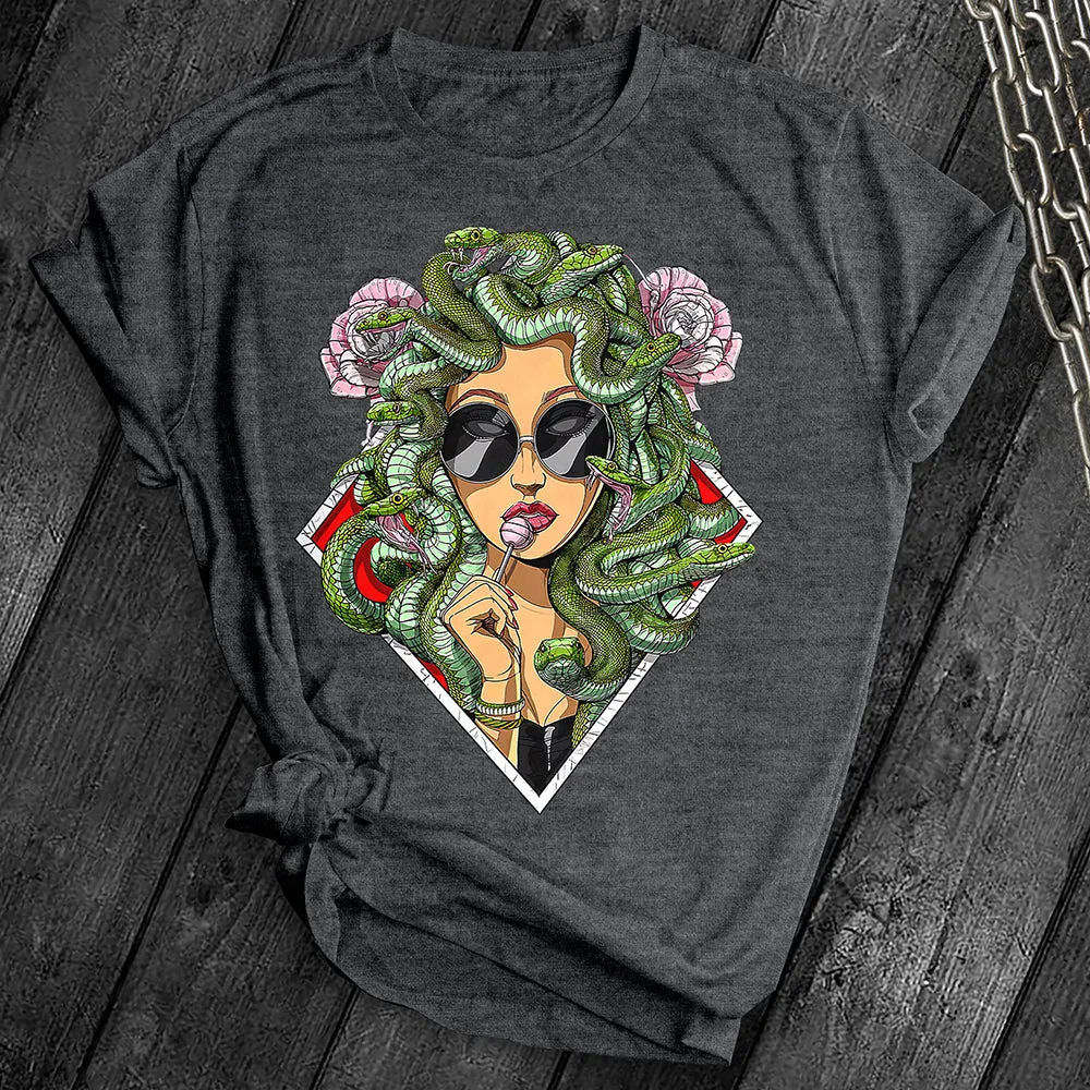 Psychedelic Snakes Medusa Tee