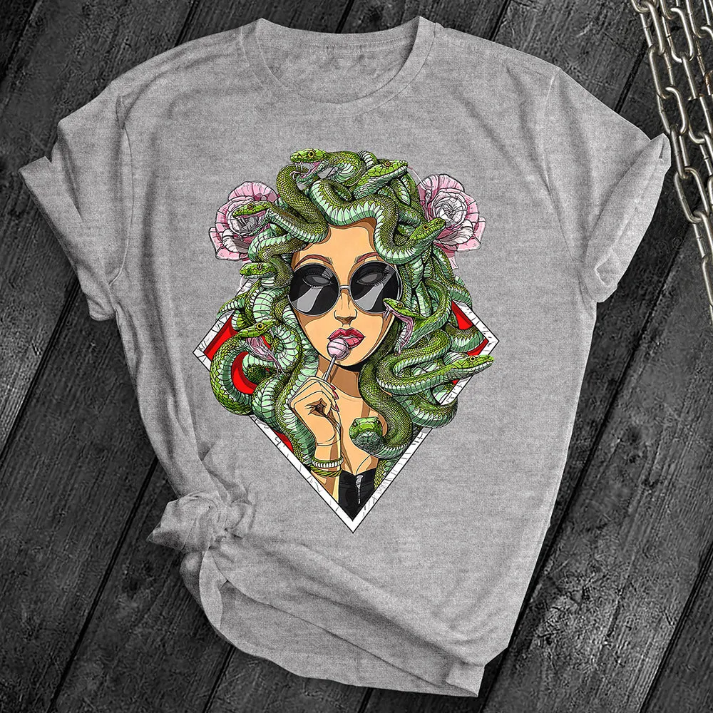 Psychedelic Snakes Medusa Tee