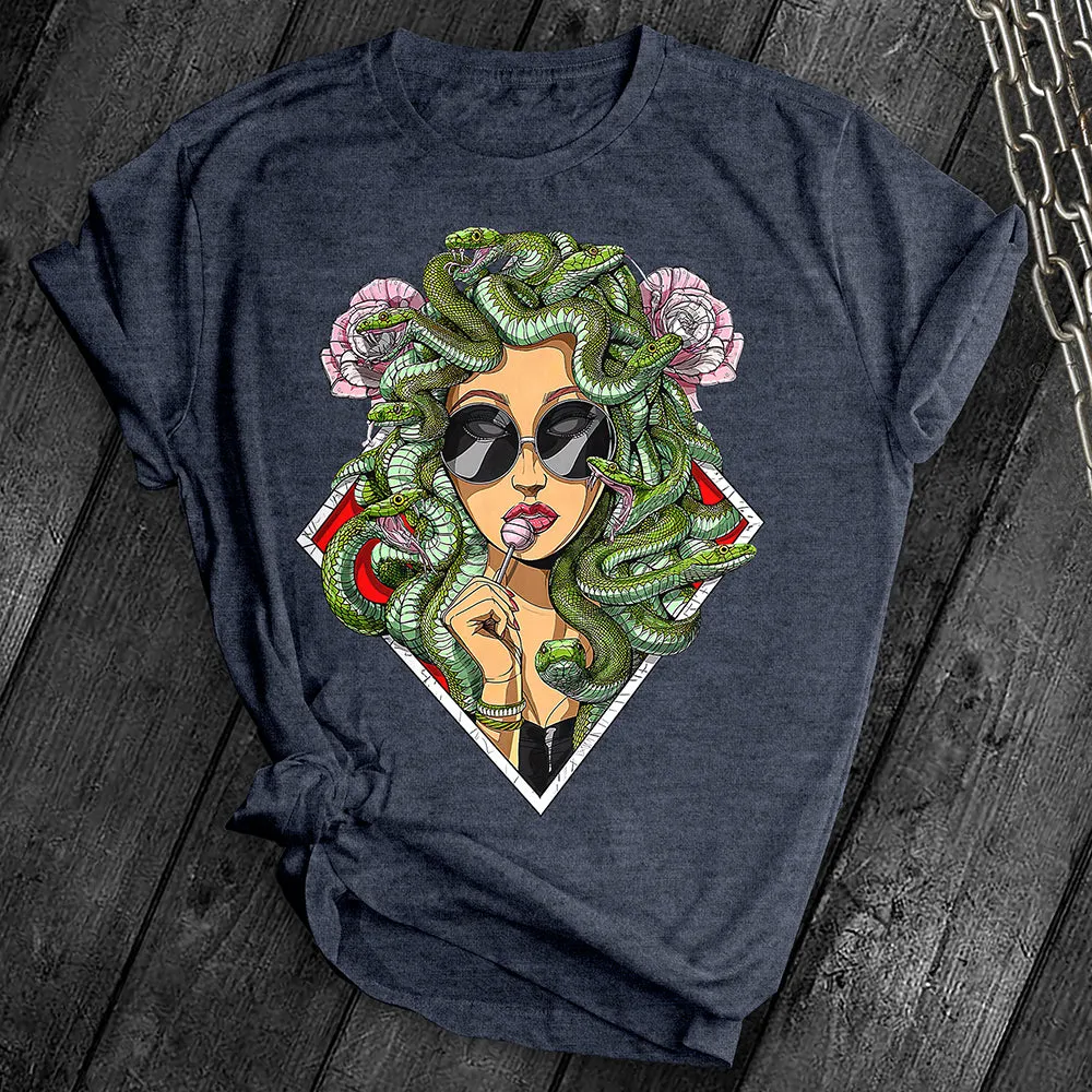 Psychedelic Snakes Medusa Tee