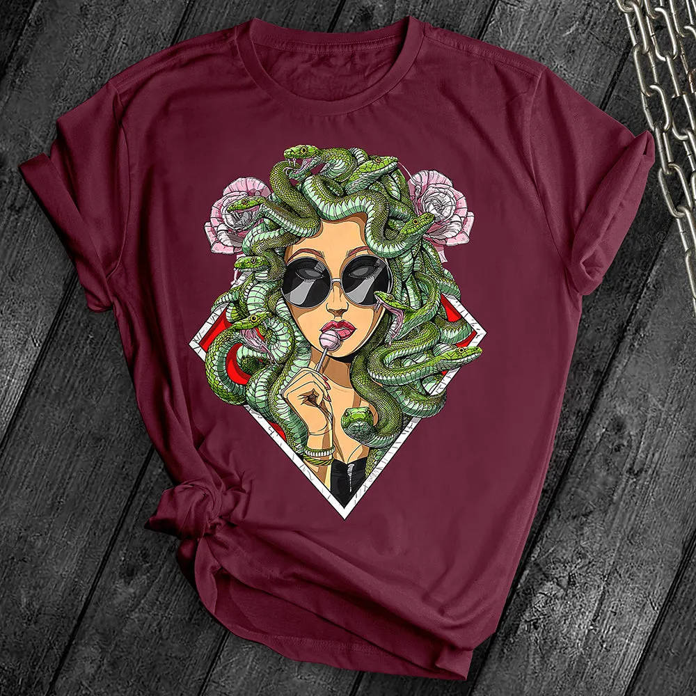 Psychedelic Snakes Medusa Tee