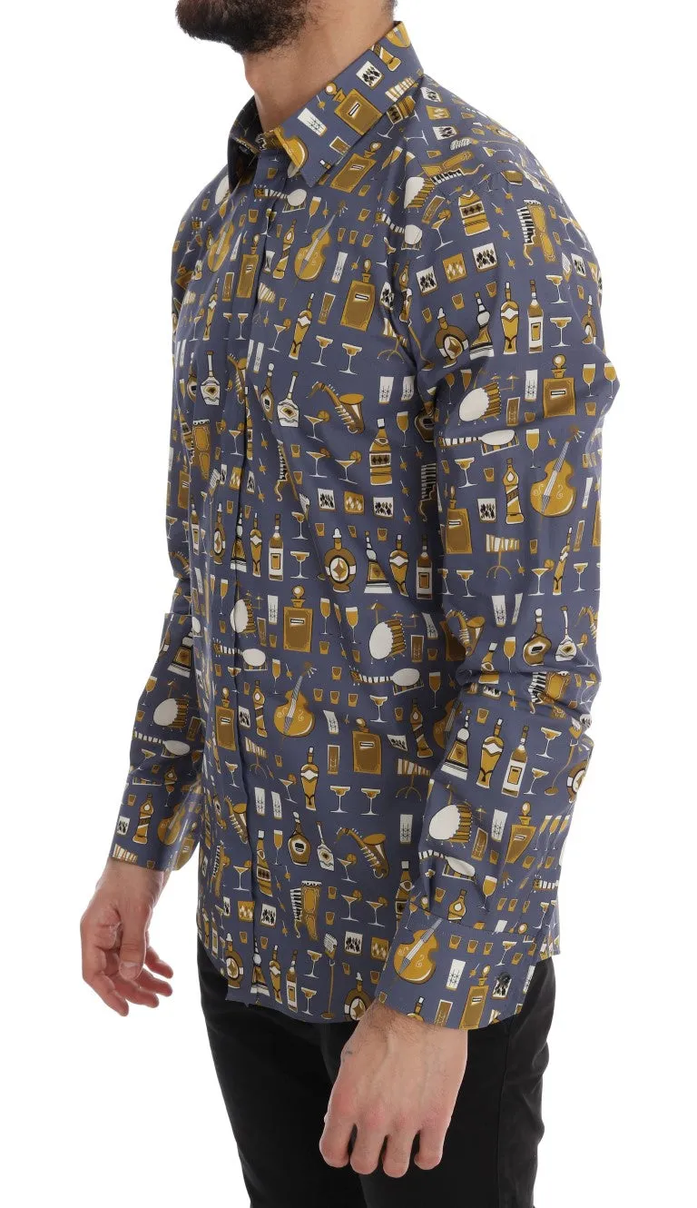 Purple Slim Fit GOLD Jazz Shirt