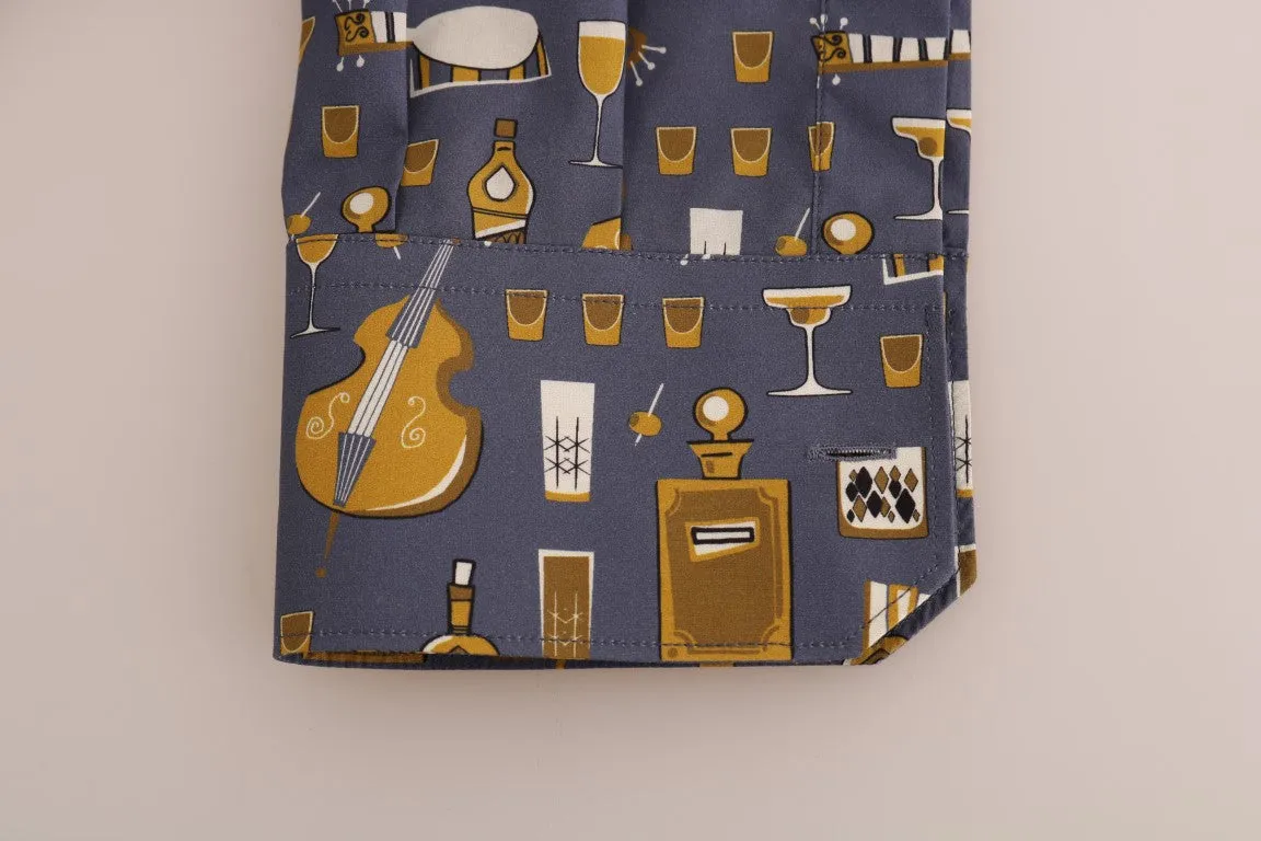 Purple Slim Fit GOLD Jazz Shirt