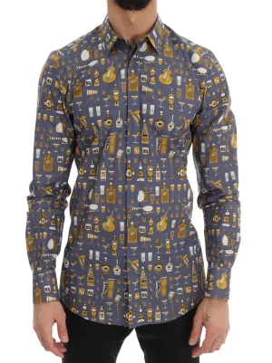 Purple Slim Fit GOLD Jazz Shirt