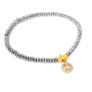 Pyrite Peace Bracelet