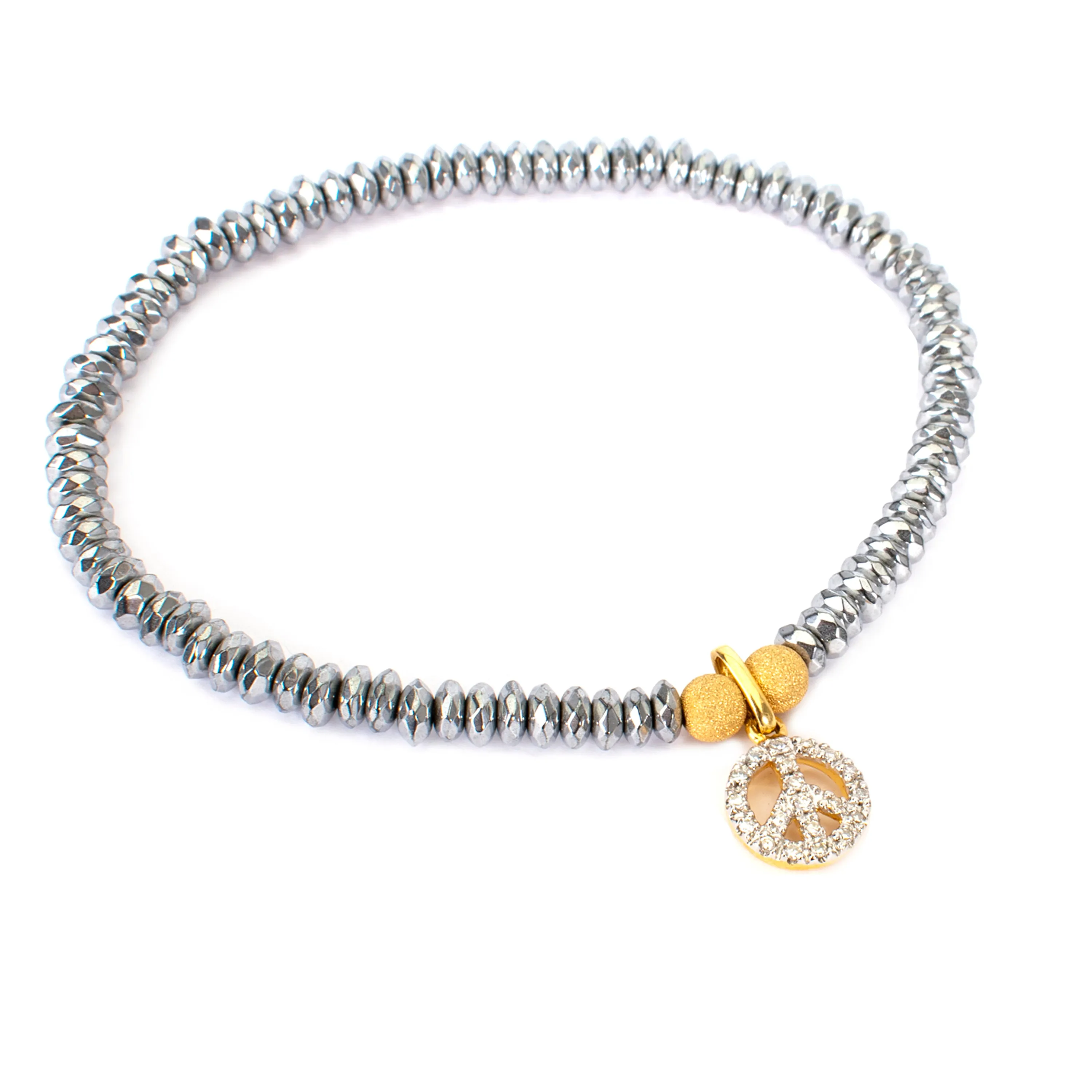 Pyrite Peace Bracelet