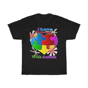 "I Love Someone with Autism" Unisex Heavy Cotton Tee