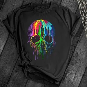 Rainbow Drip Skull Tee