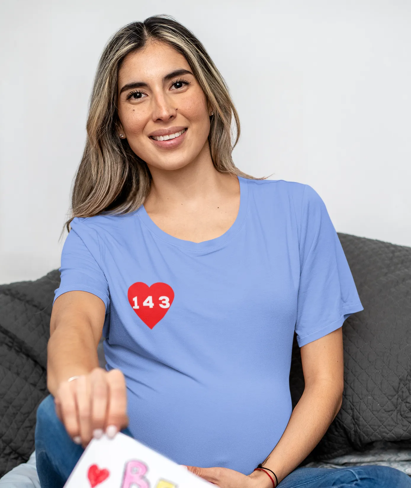 Red "143" Adult T-shirt