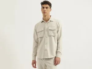 Regular Fit Spread Collar Solid Shirts