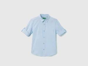 Regular Fit Spread Collar Solid Shirts