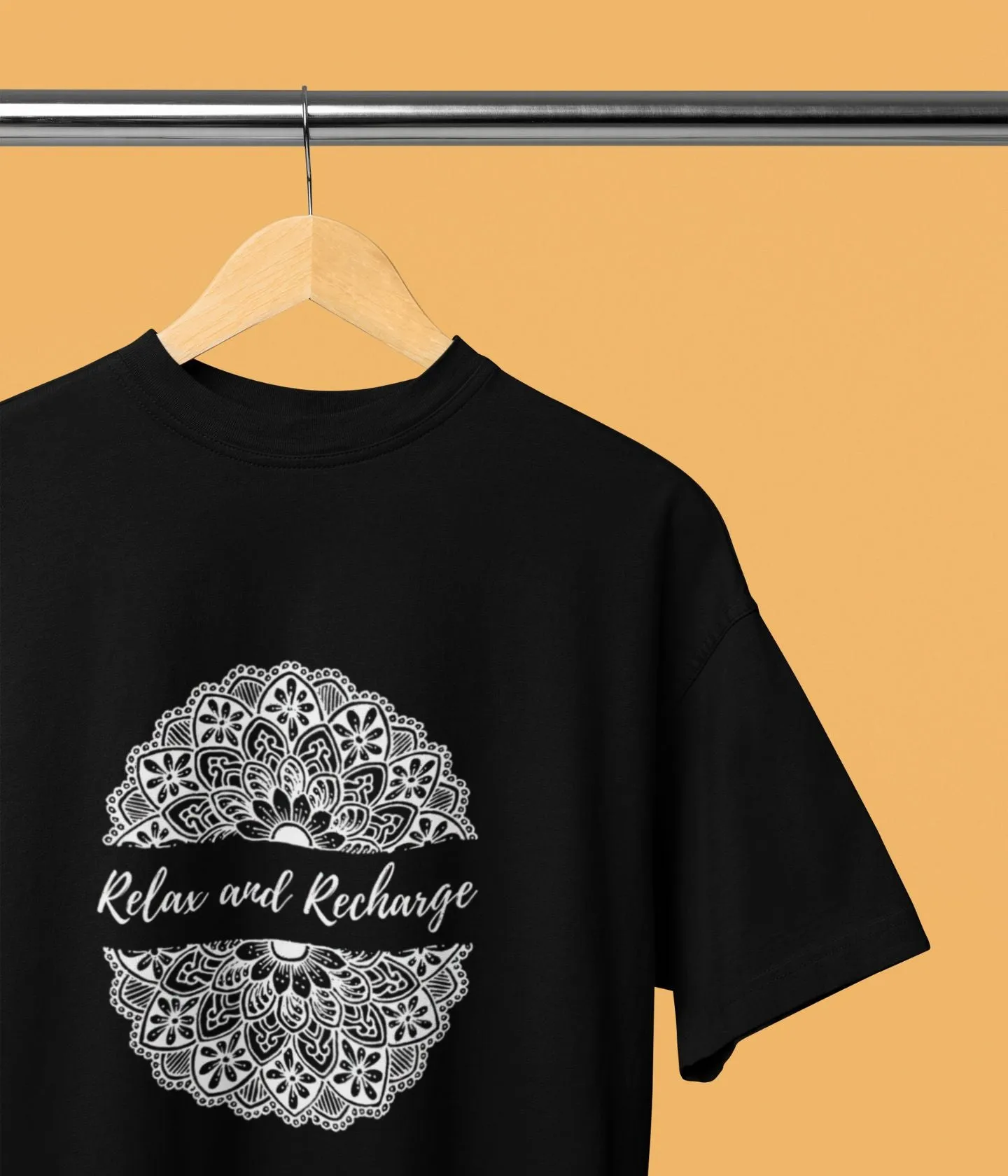 Relax And Recharge - Oversized Classic T-Shirt - Dark