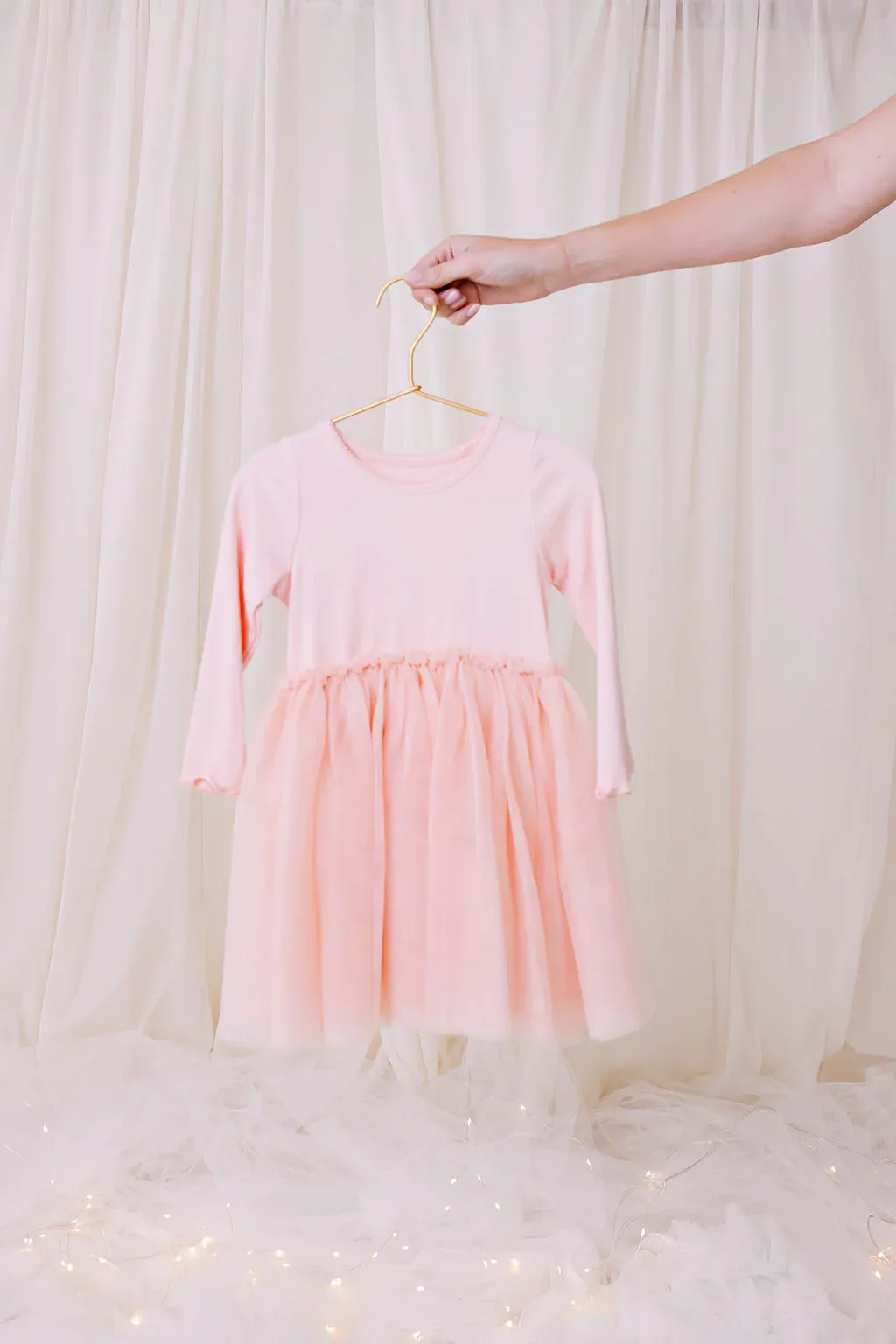 Ribbed Tutu Dress - Soft Rose