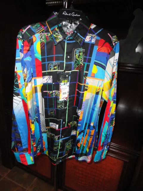 ROBERT GRAHAM BLINDFOLD SIZE M CLASSIC FIT MEN'S SHIRT LONG SLEEVE NEW