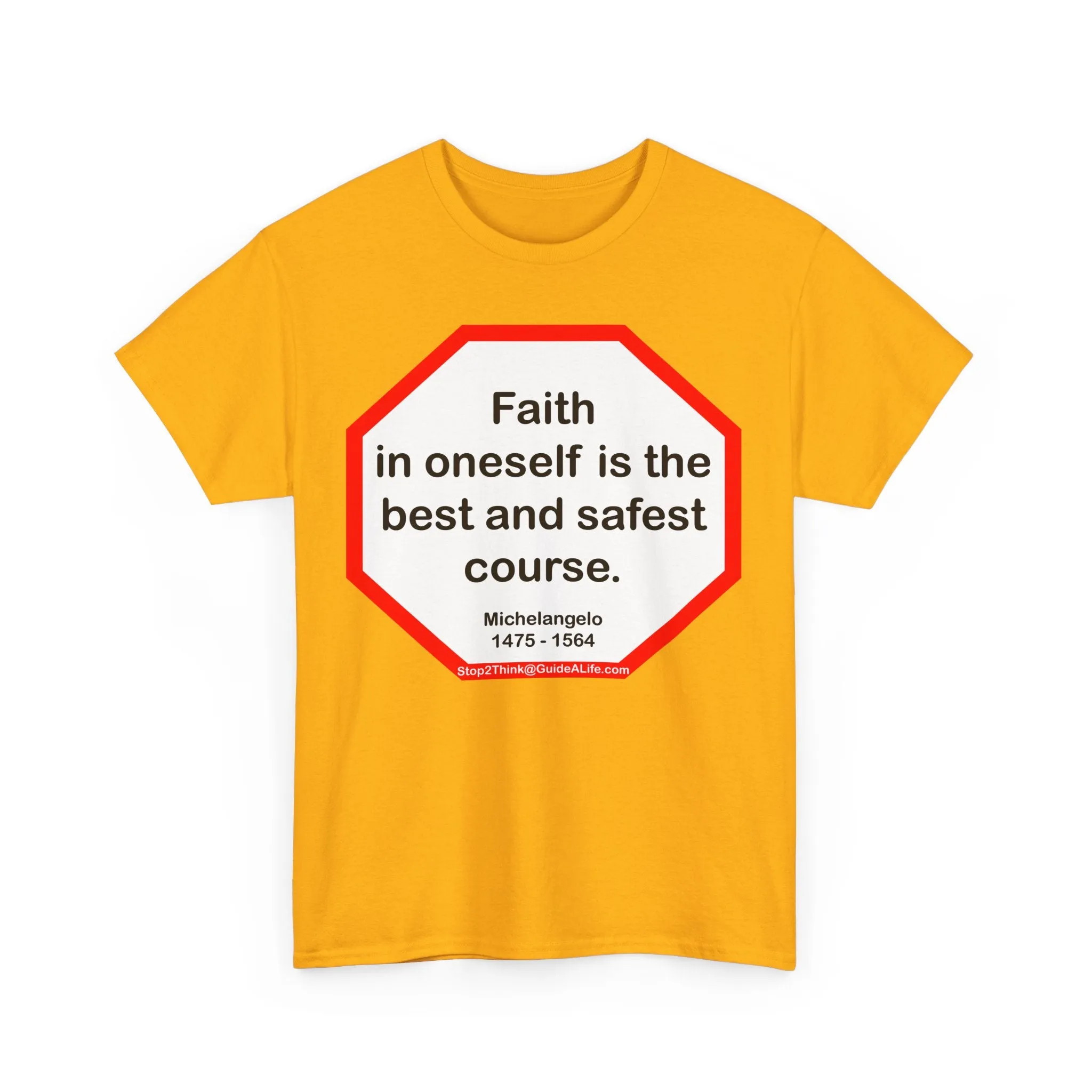 s2t- Faith in oneself is the best and safest course.  -  Michelangelo  1475 - 1564