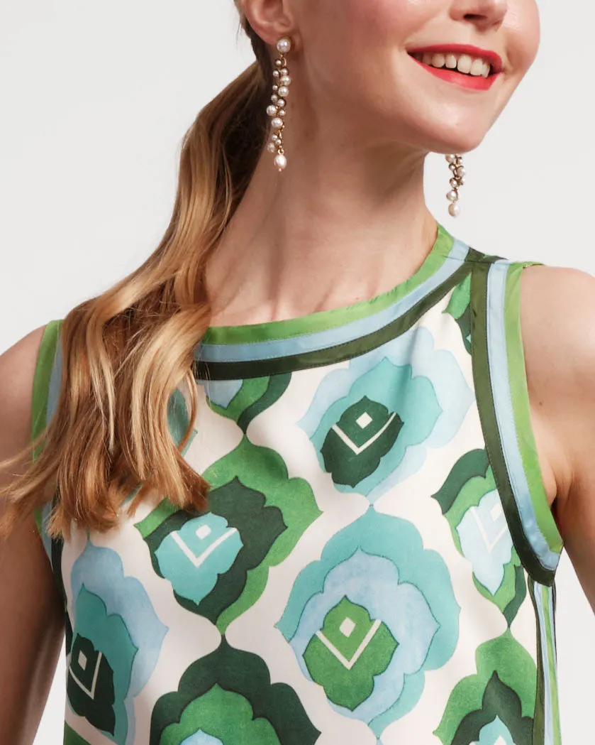 Sabrina Top - Graphic Leaf