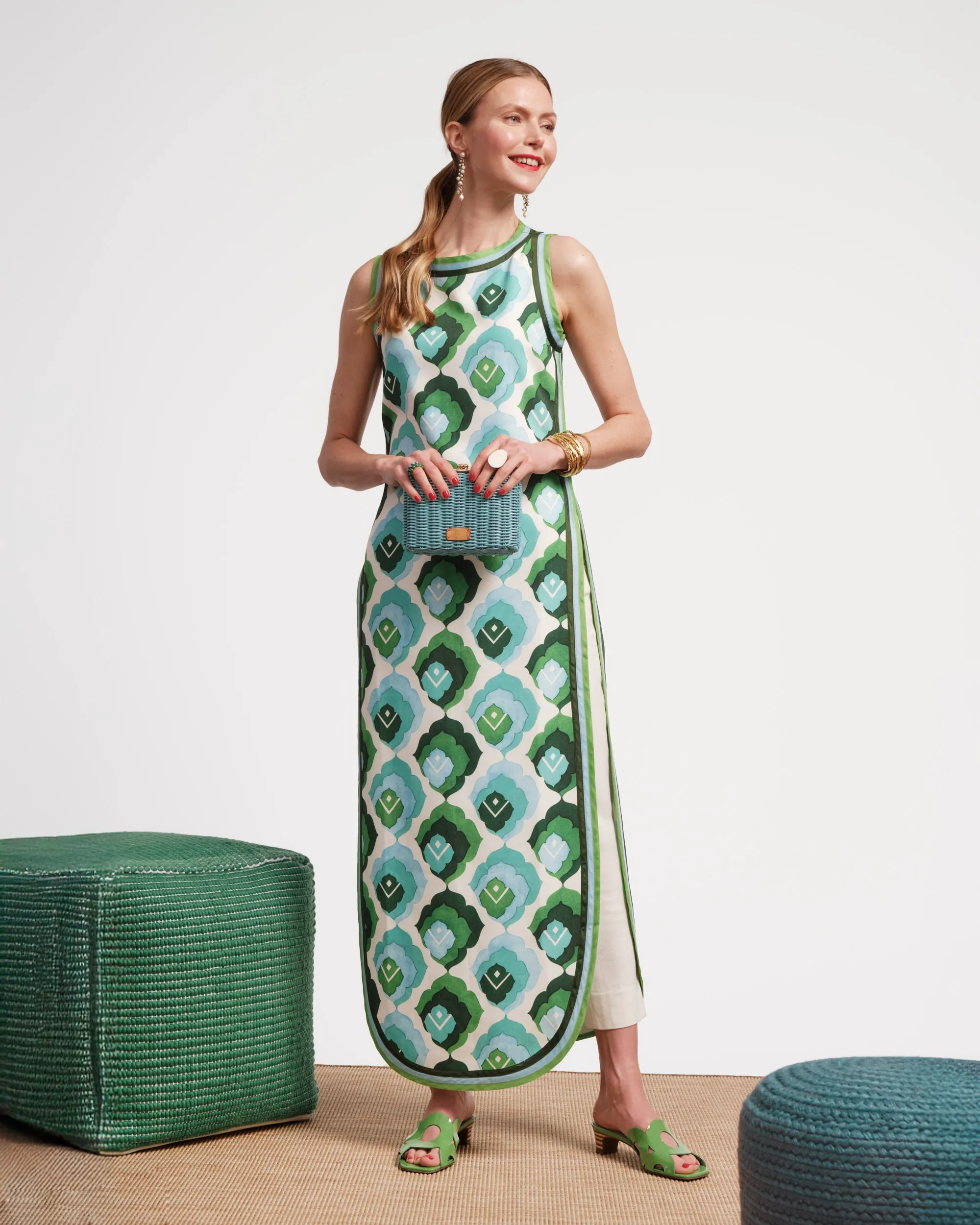 Sabrina Top - Graphic Leaf
