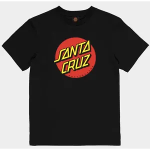 Santa Cruz Classic dot puff front S/S Tee Boys - Black