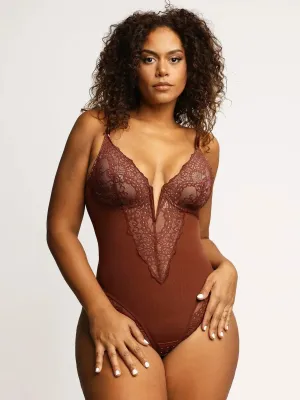Sara | Plunge Neck Body Shaper