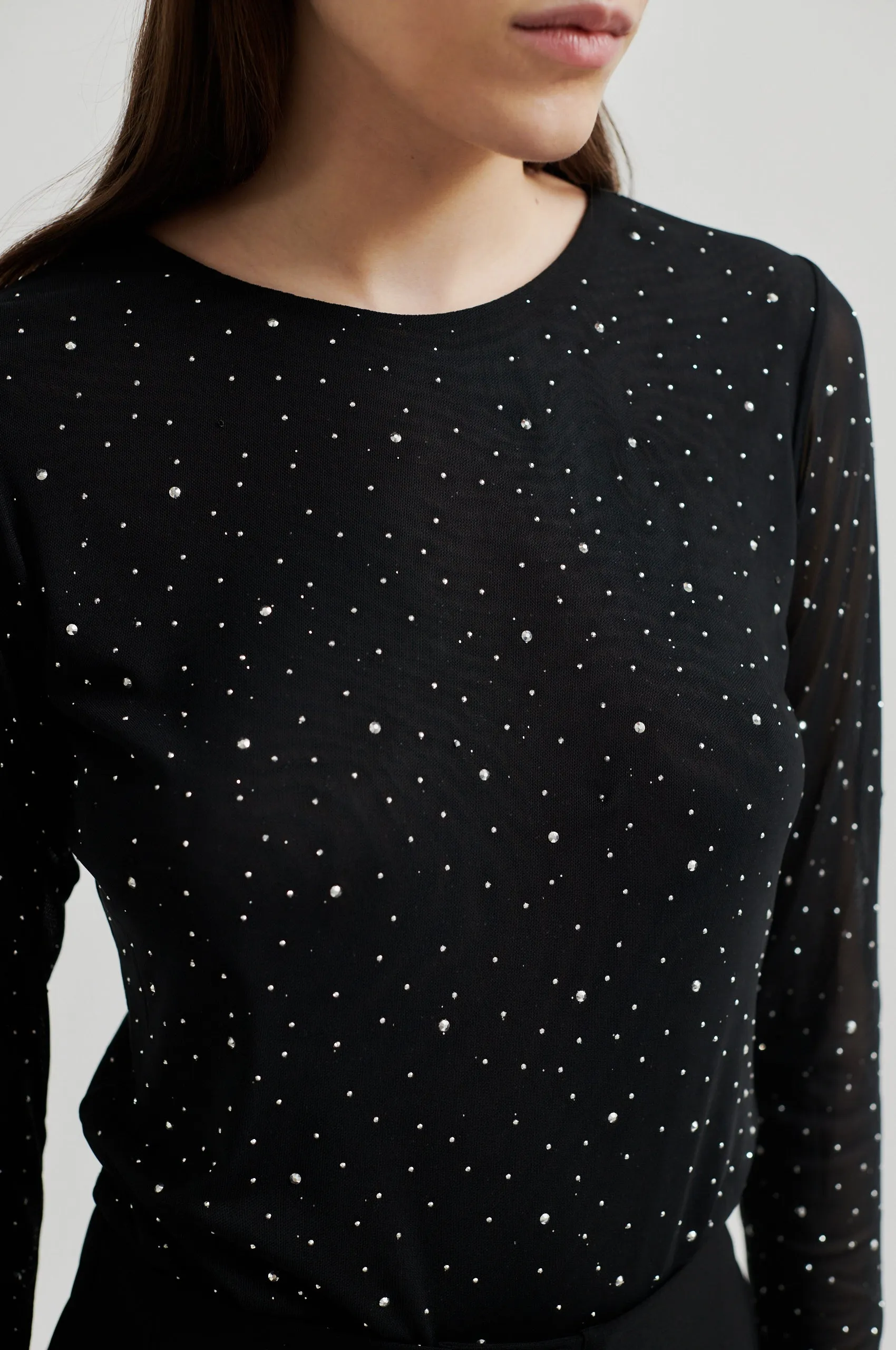 Second Female Edgy O-Neck Mesh Tee