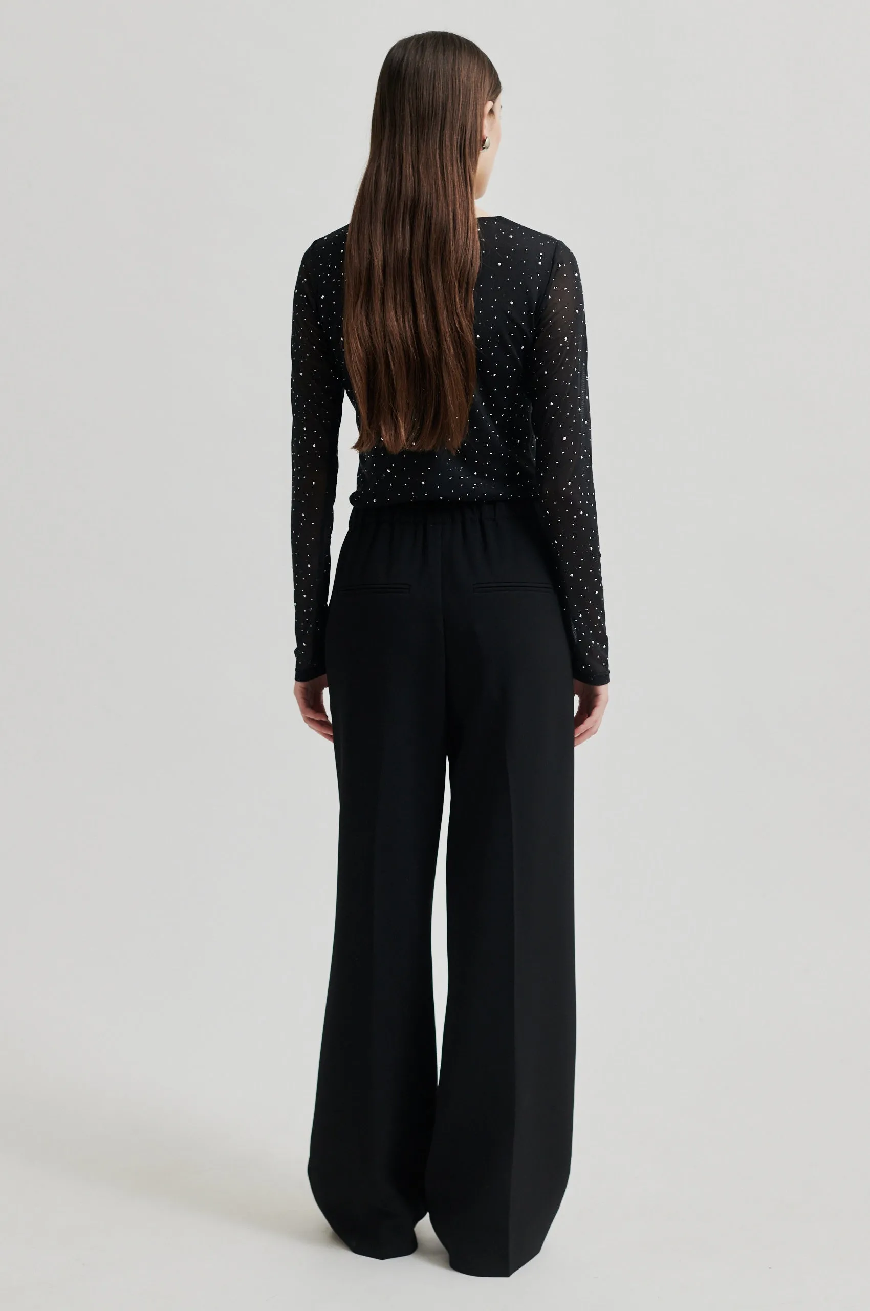 Second Female Edgy O-Neck Mesh Tee