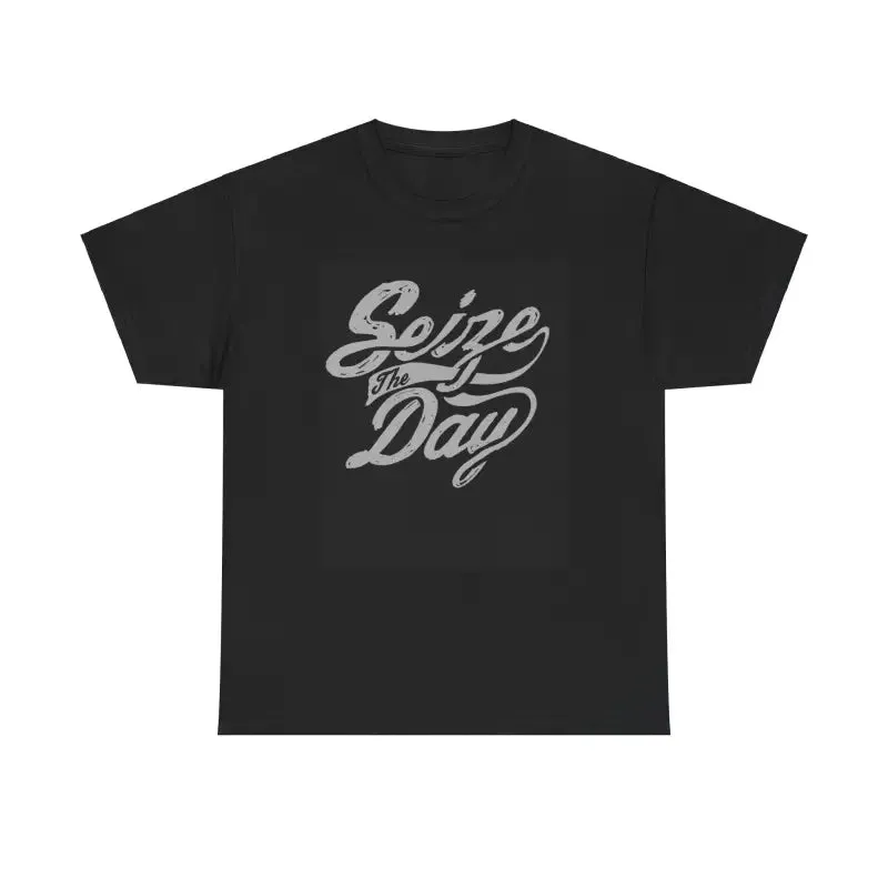 Seize the Day Cotton Tee Inspiring Bold Moves