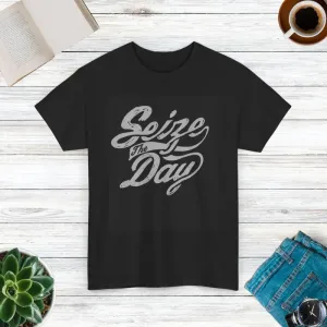 Seize the Day Cotton Tee Inspiring Bold Moves