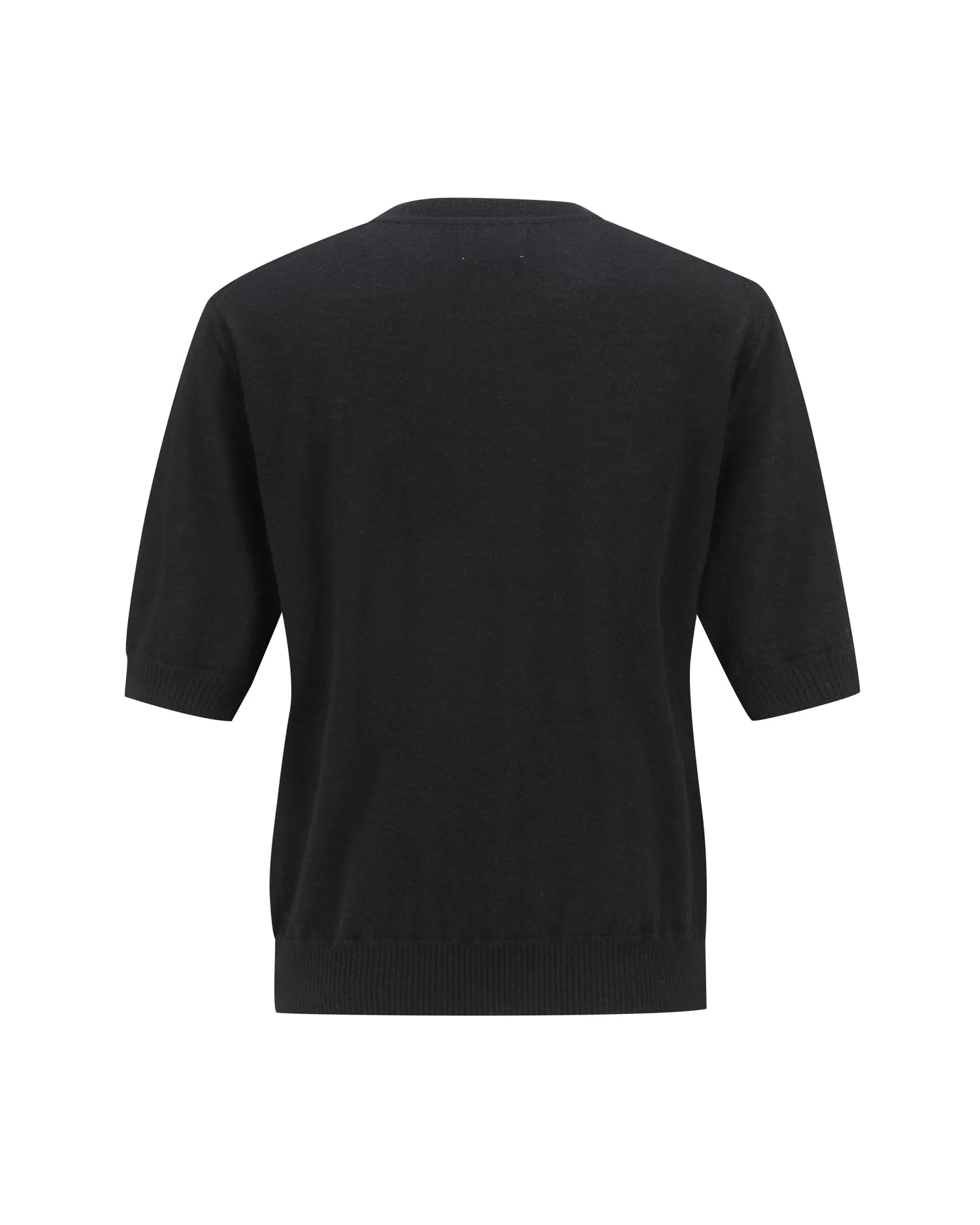 Sheer Cashmere Short-Sleeve
