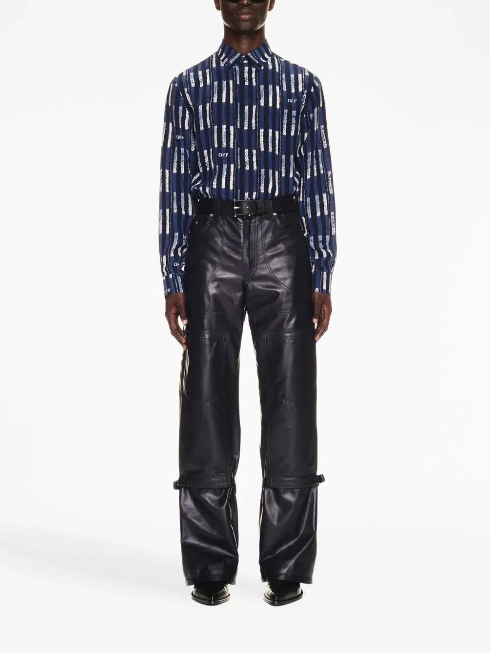 Shibori All-Over Print Silk Shirt