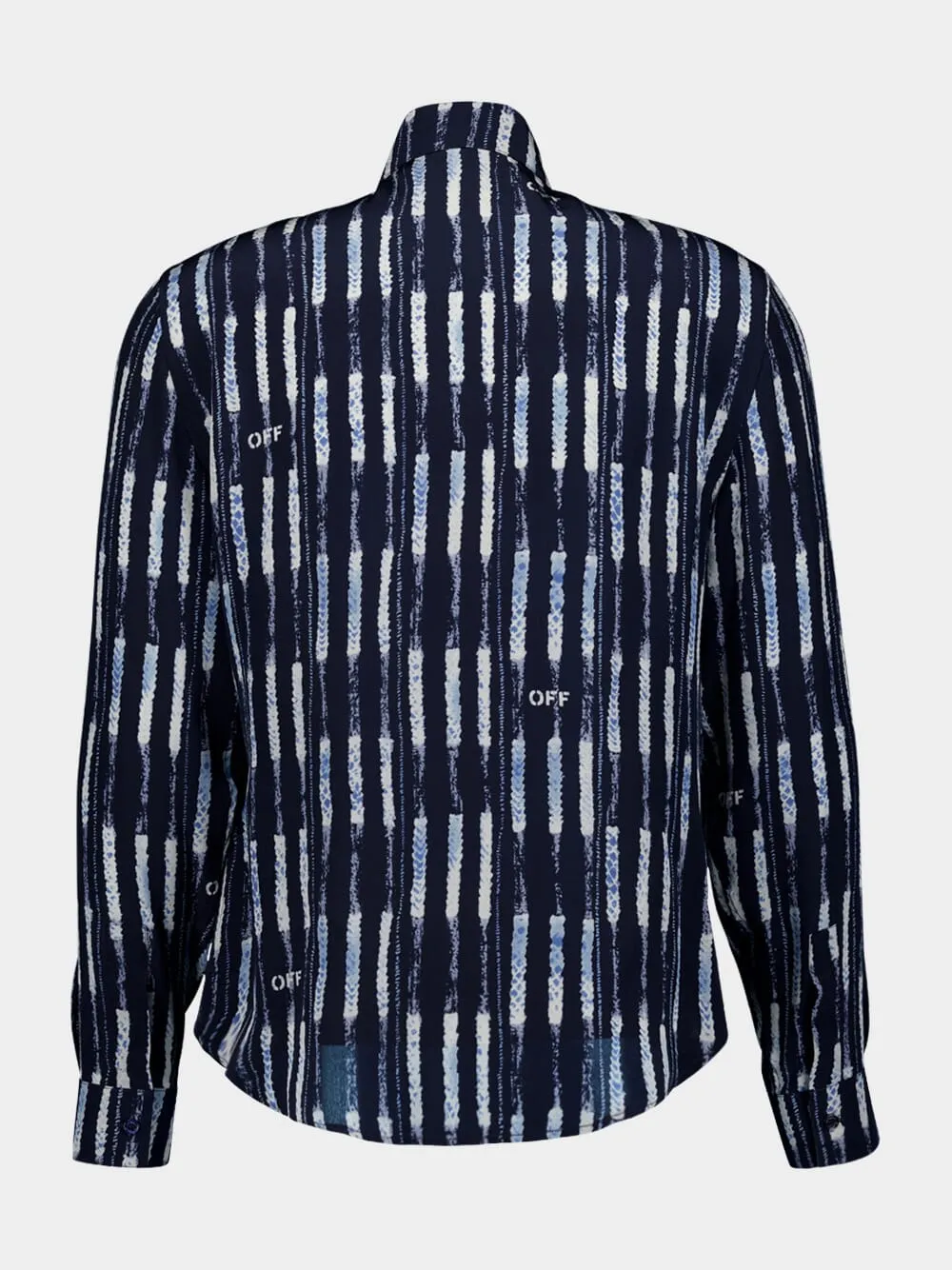 Shibori All-Over Print Silk Shirt