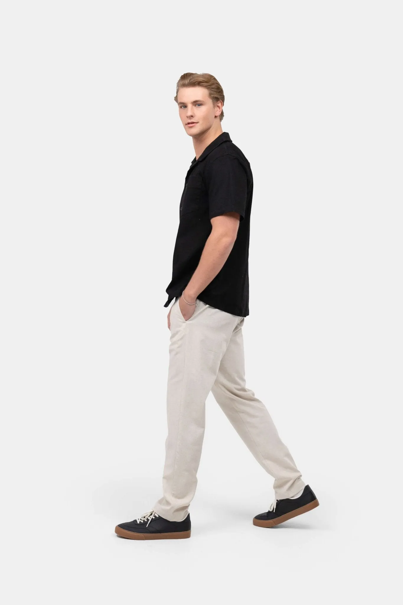 Short Sleeve Shirt - Box fit Black