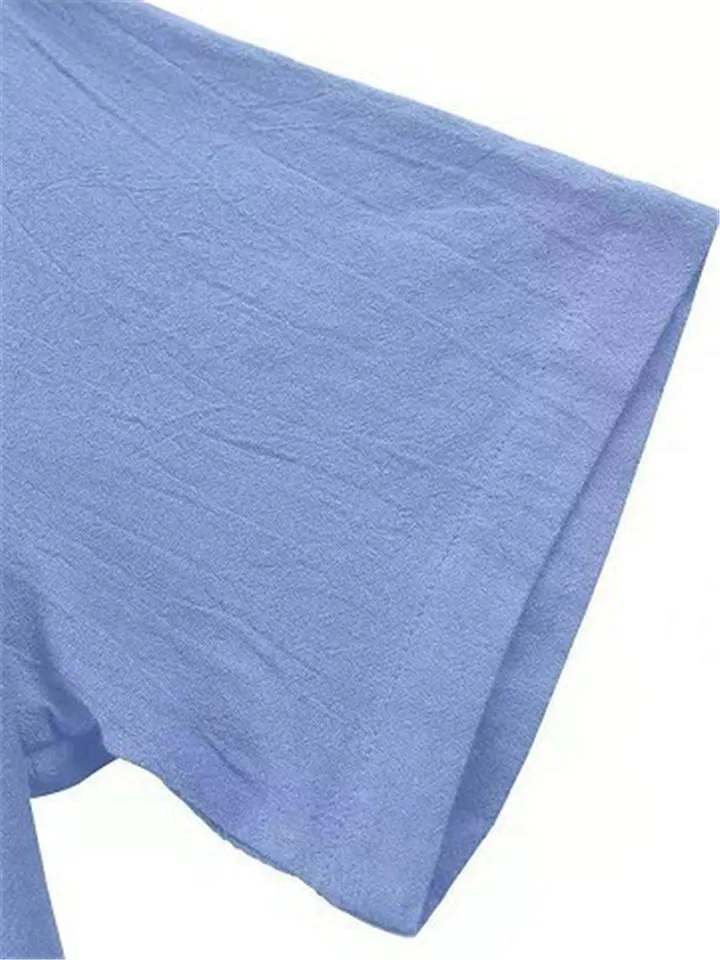 Short Sleeve Single-Breasted Lapel Shirts