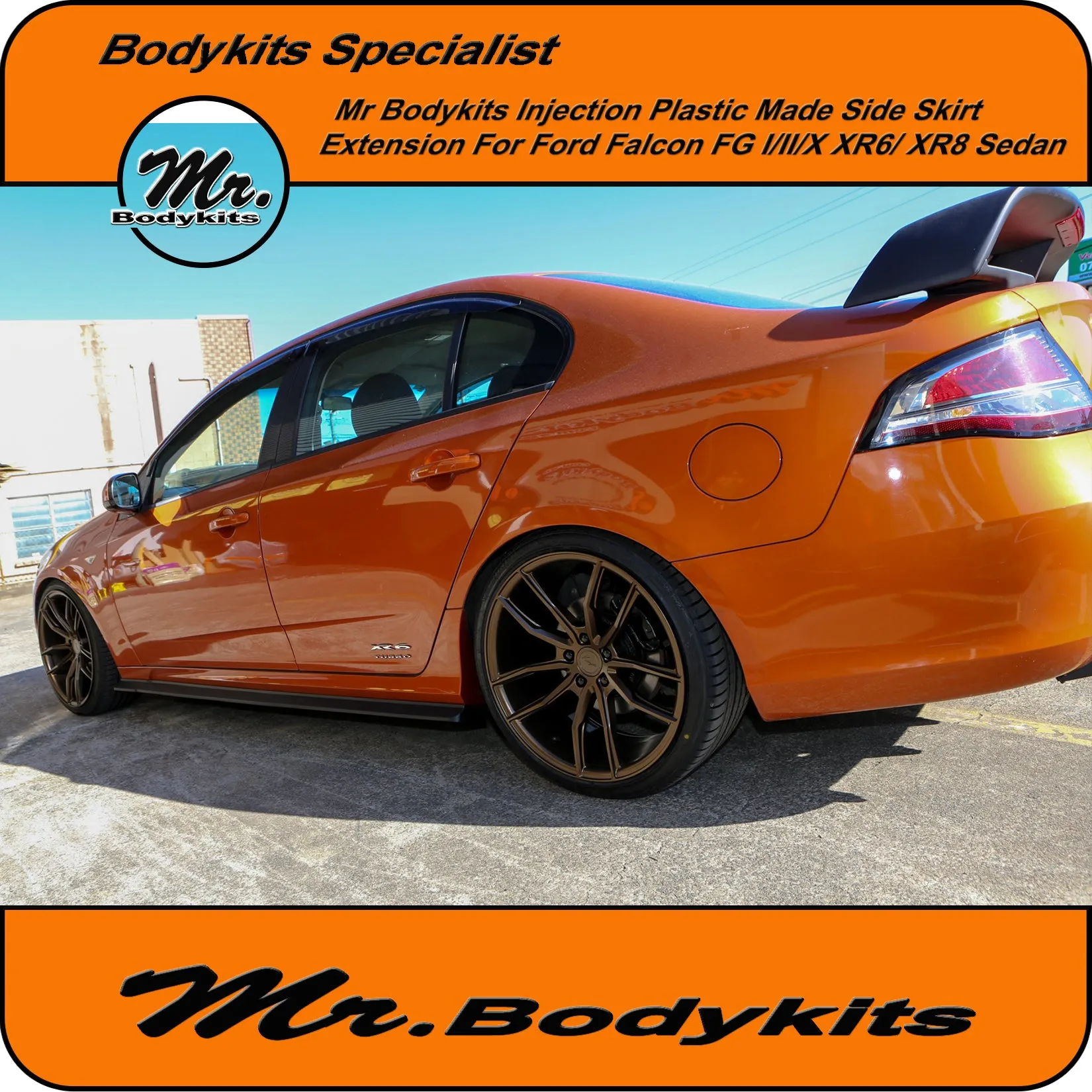Side Skirt Extensions For Ford Falcon FG I / II & FG-X XR / G6 Sedan Factory Side Skirts by Mr Bodykits