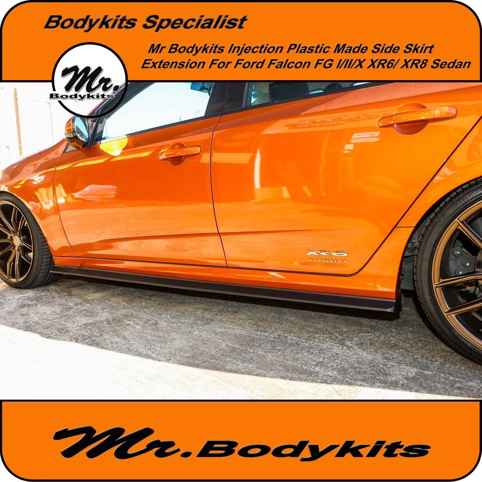 Side Skirt Extensions For Ford Falcon FG I / II & FG-X XR / G6 Sedan Factory Side Skirts by Mr Bodykits