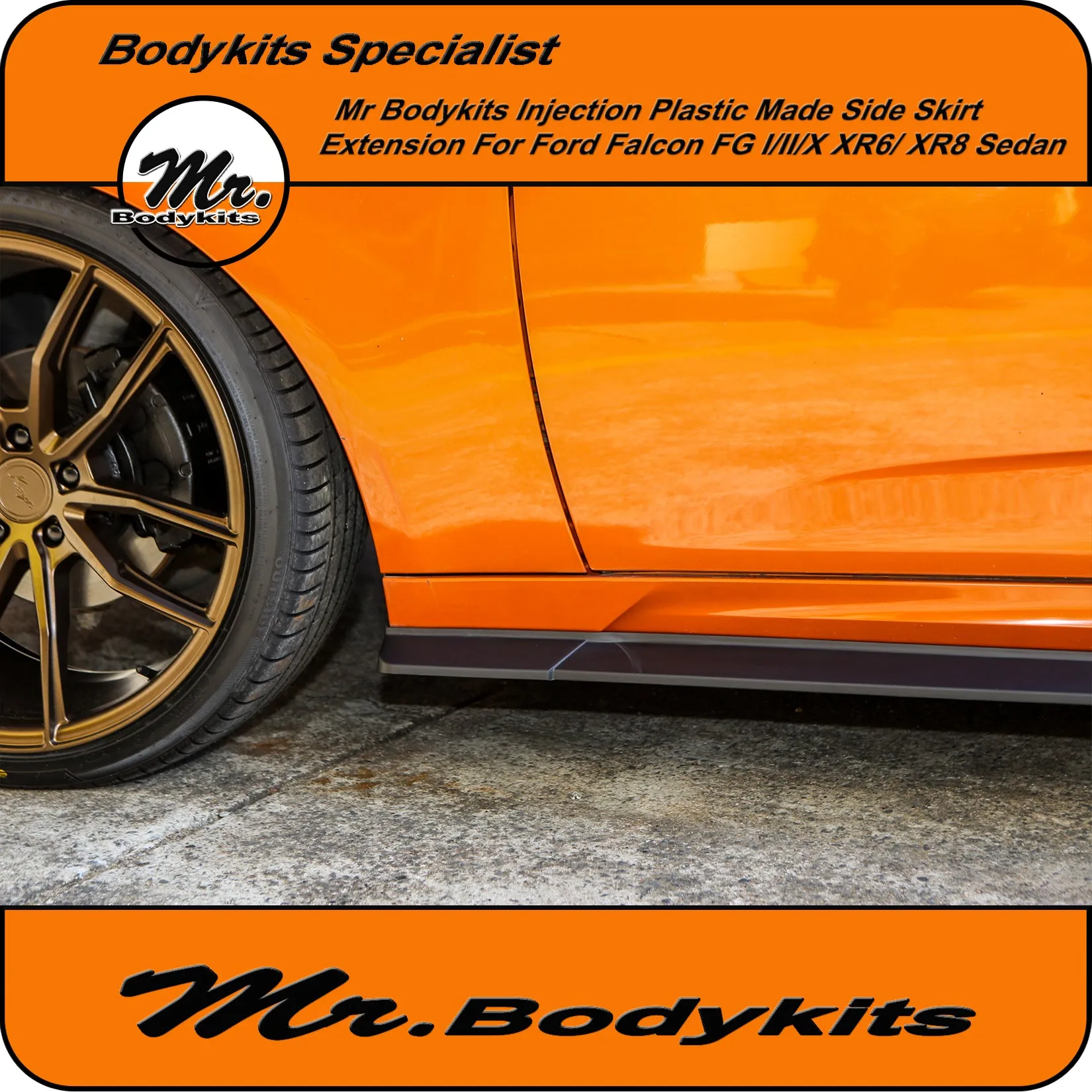 Side Skirt Extensions For Ford Falcon FG I / II & FG-X XR / G6 Sedan Factory Side Skirts by Mr Bodykits