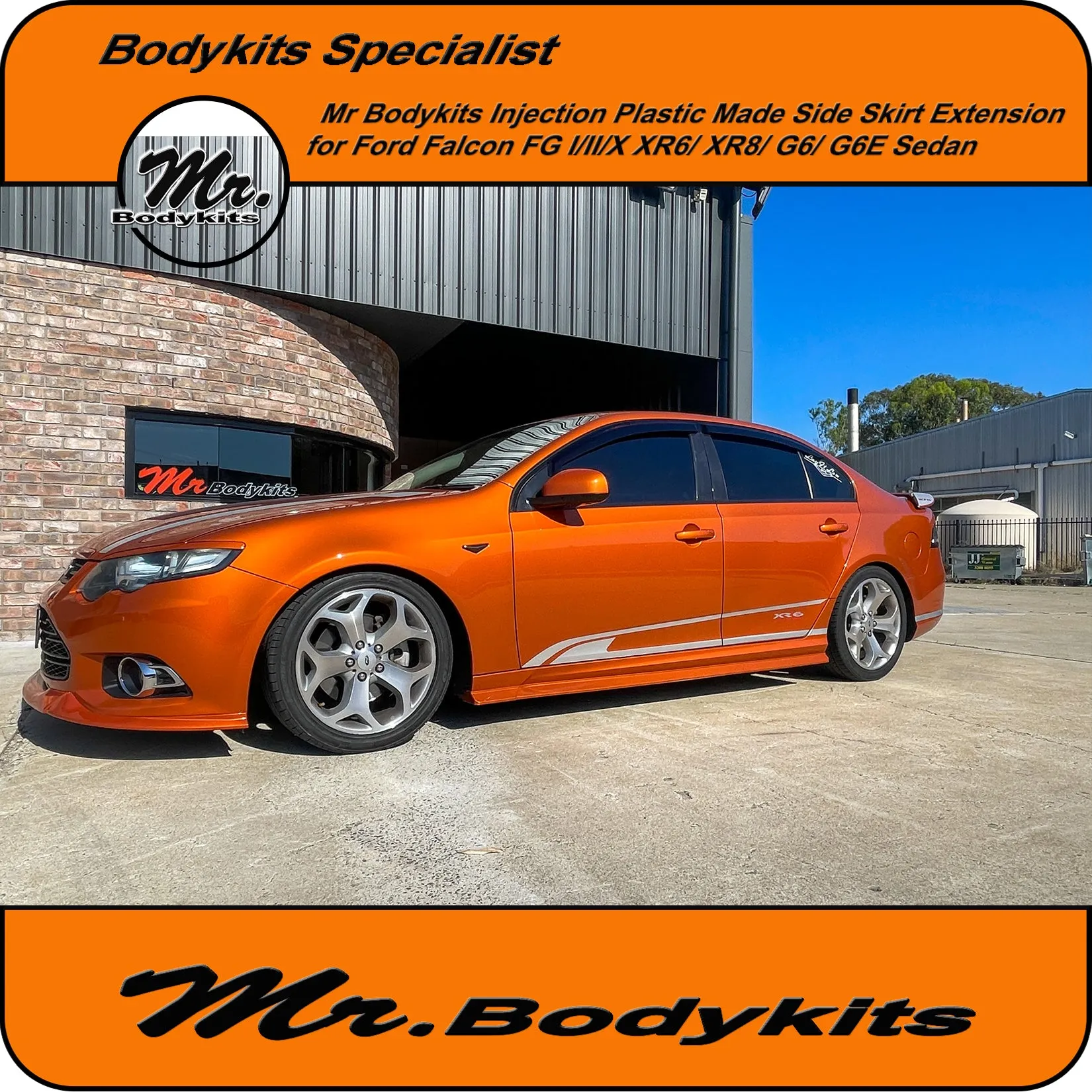 Side Skirt Extensions For Ford Falcon FG I / II & FG-X XR / G6 Sedan Factory Side Skirts by Mr Bodykits