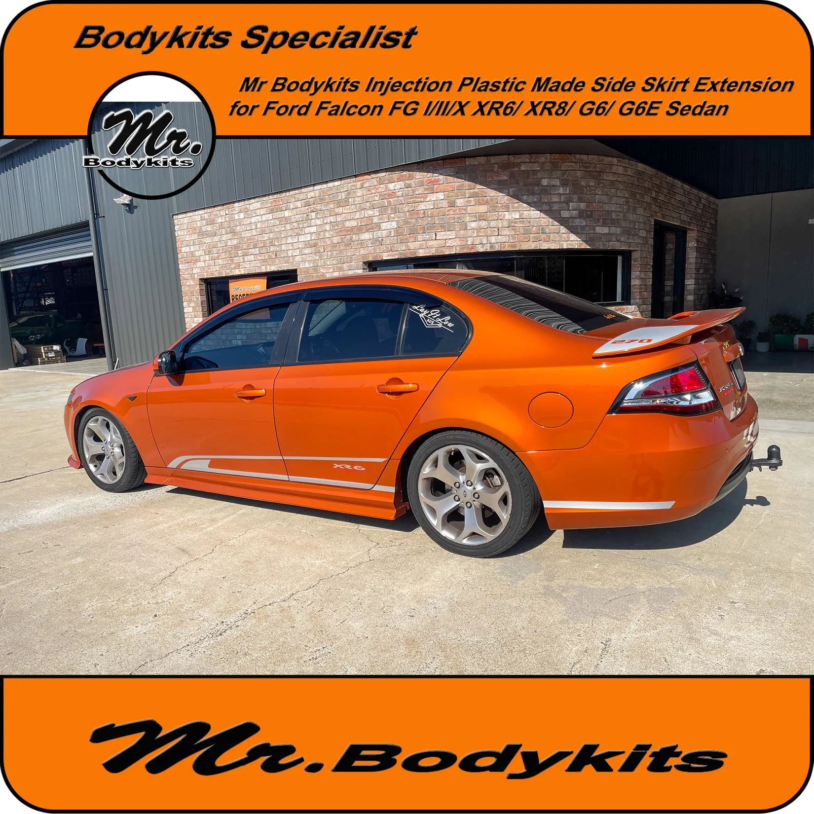 Side Skirt Extensions For Ford Falcon FG I / II & FG-X XR / G6 Sedan Factory Side Skirts by Mr Bodykits