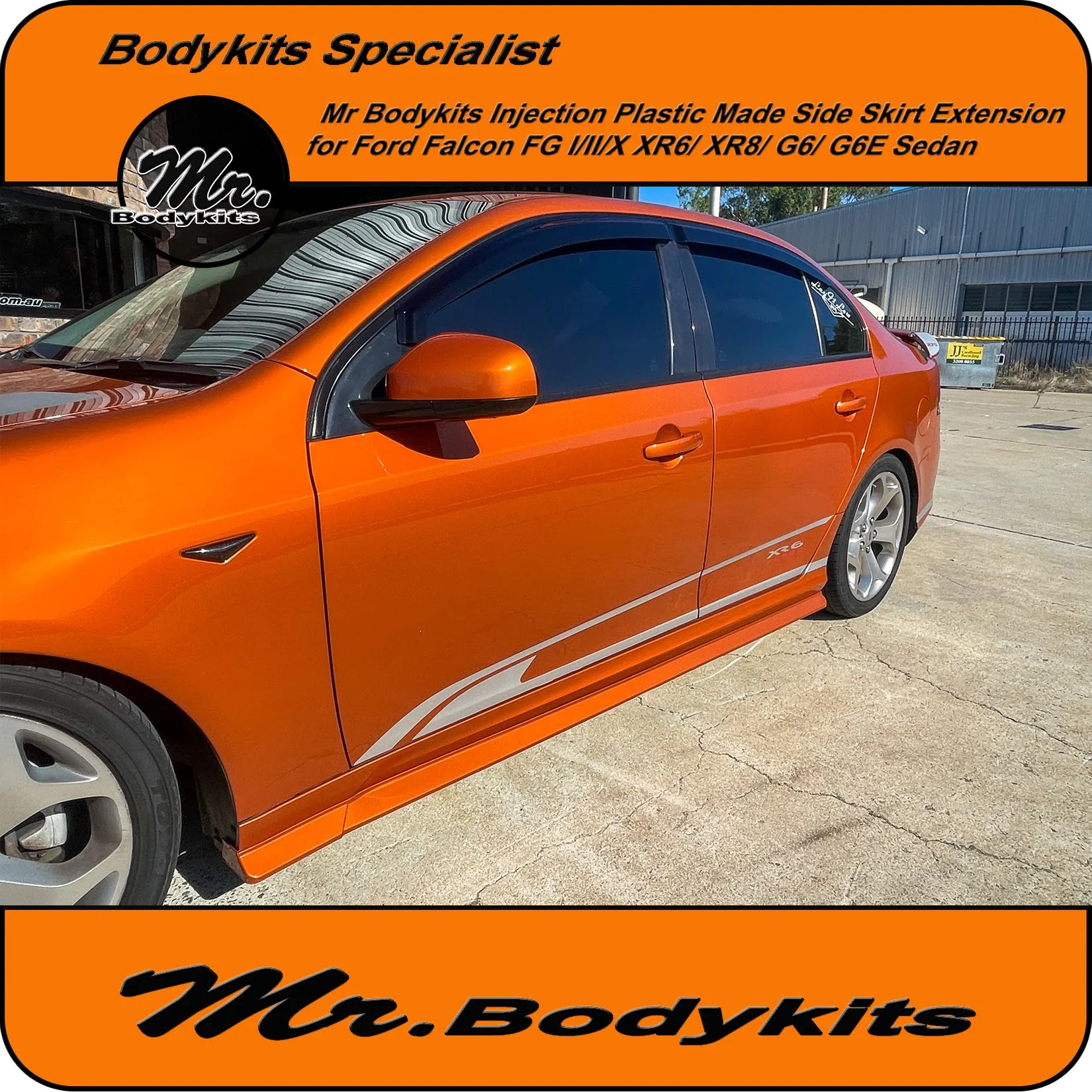 Side Skirt Extensions For Ford Falcon FG I / II & FG-X XR / G6 Sedan Factory Side Skirts by Mr Bodykits