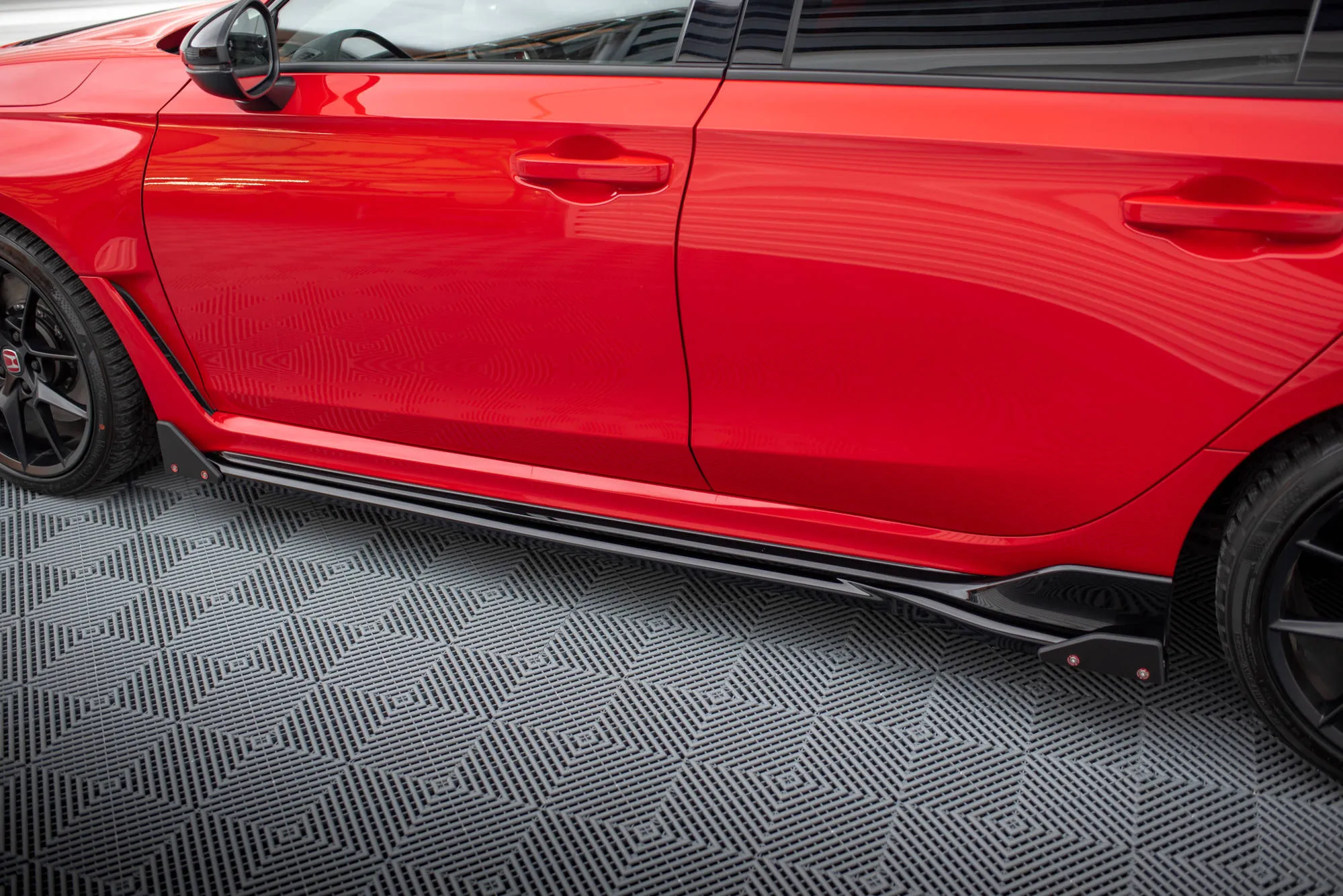 Side Skirts Diffusers V.1   Flaps Honda Civic Type-R Mk 11