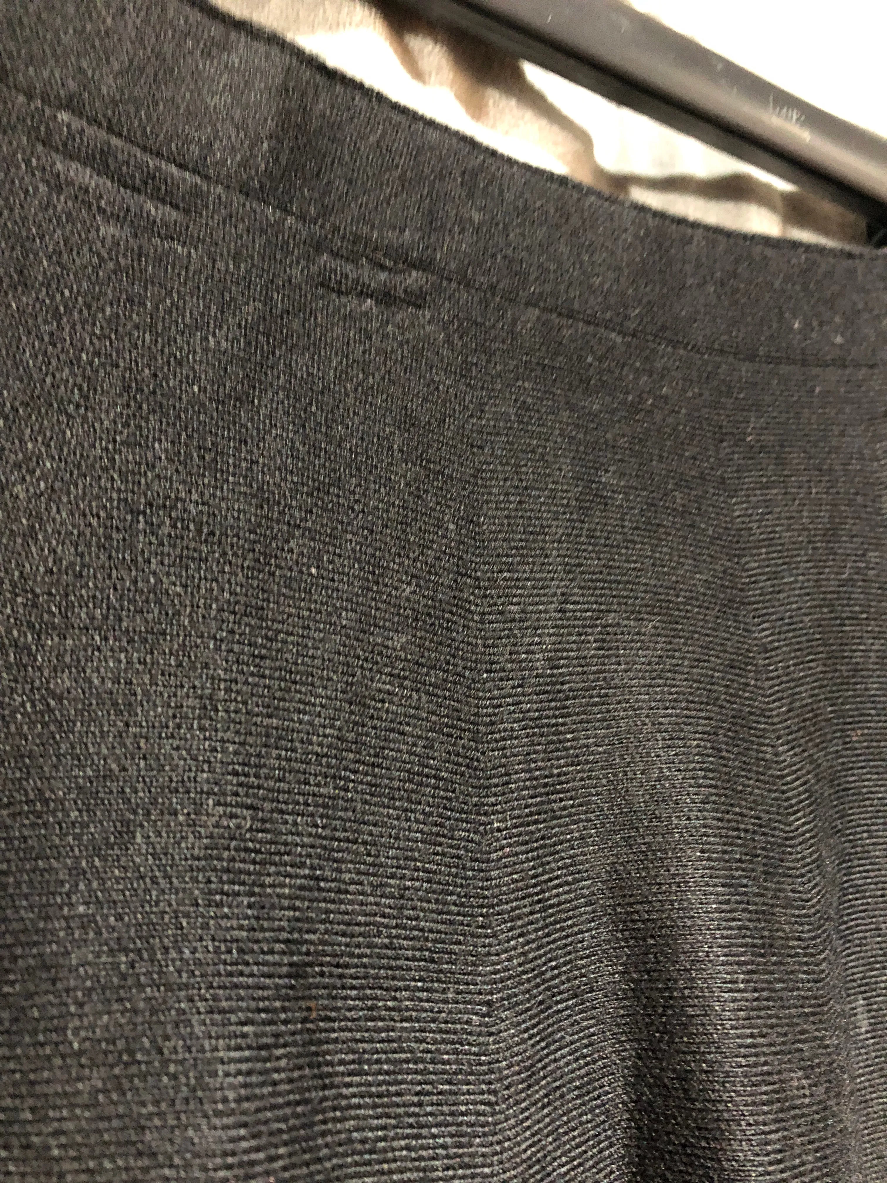SIONI Black Stretch Knit Flare Skirt with Silver Rings