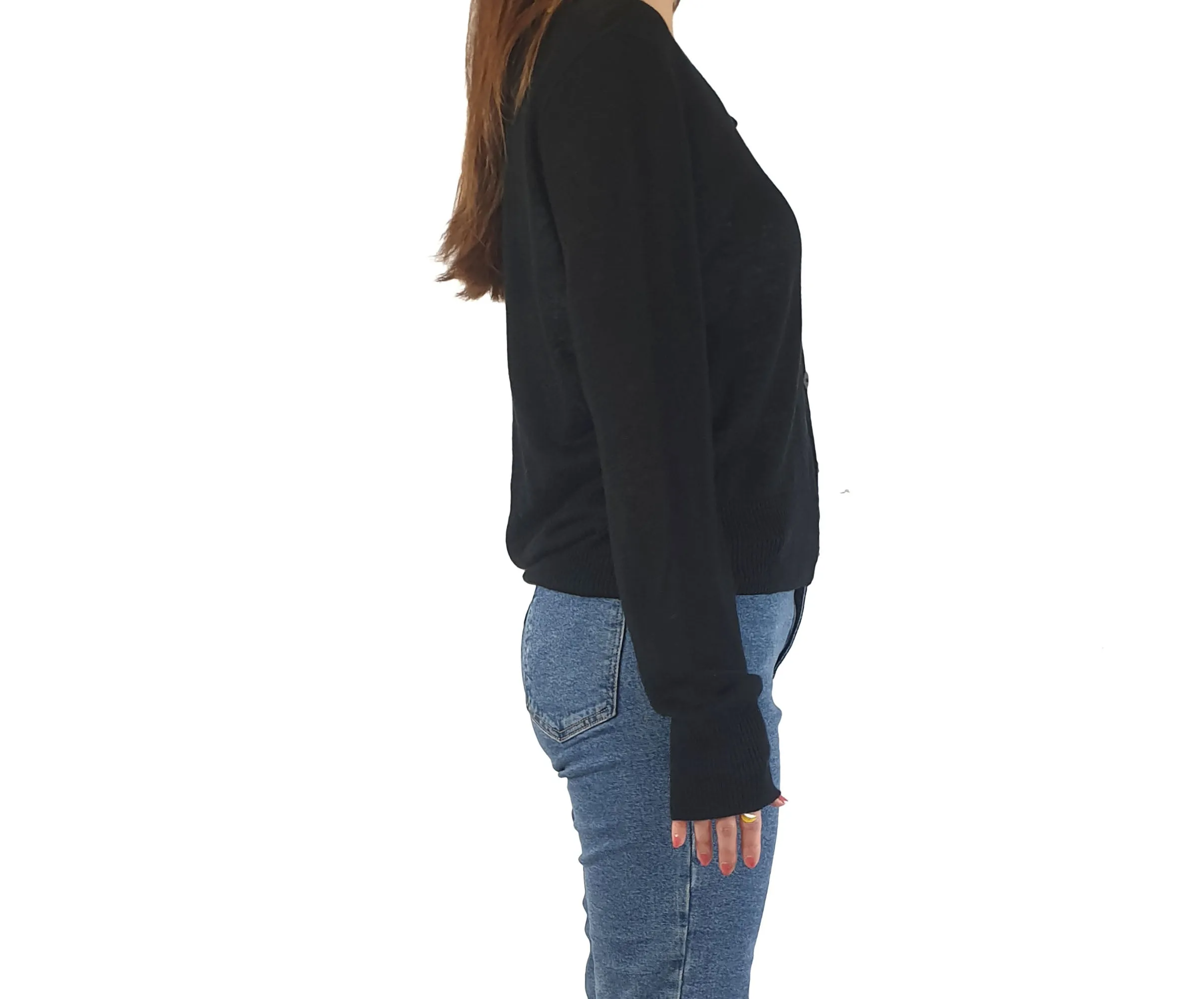 Skin & Threads 100% linen knit cardigan size 2, best fits 10