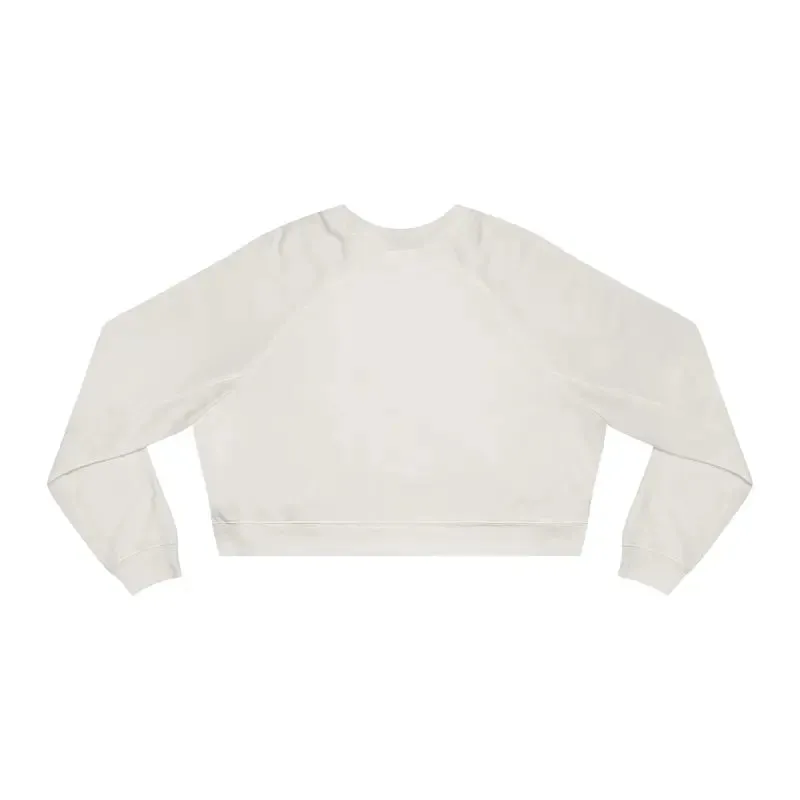 Snowman Canoe Winter Wonderland Cropped Fleece