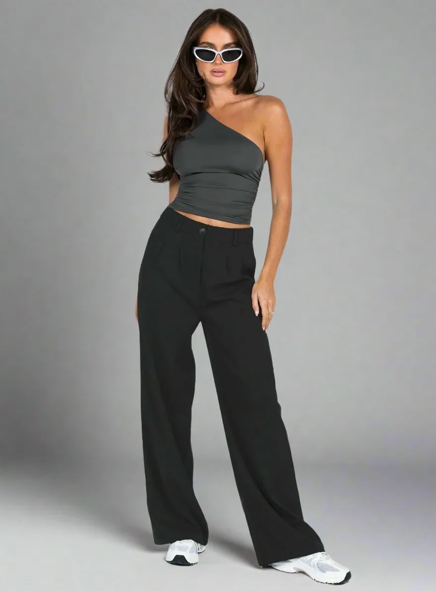 Sofia – One-Shoulder Slim Casual Top for Women