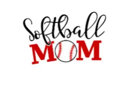 Softball Mom,  Soft White Short Sleeve T-shirt