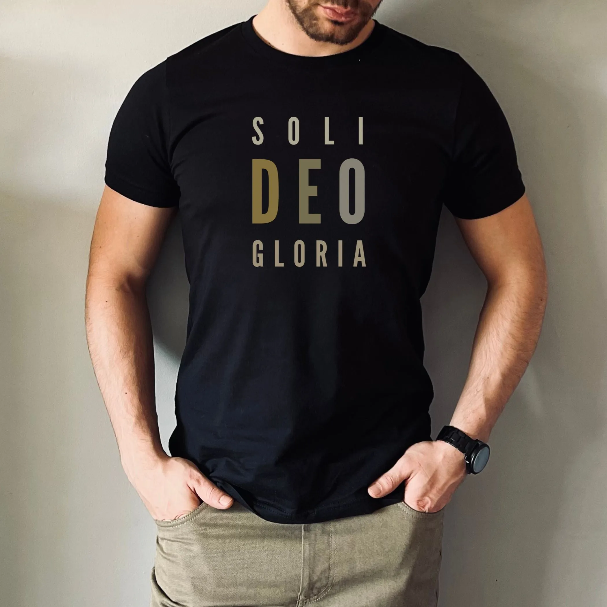 Soli Deo Gloria Christian Crewneck T-Shirt