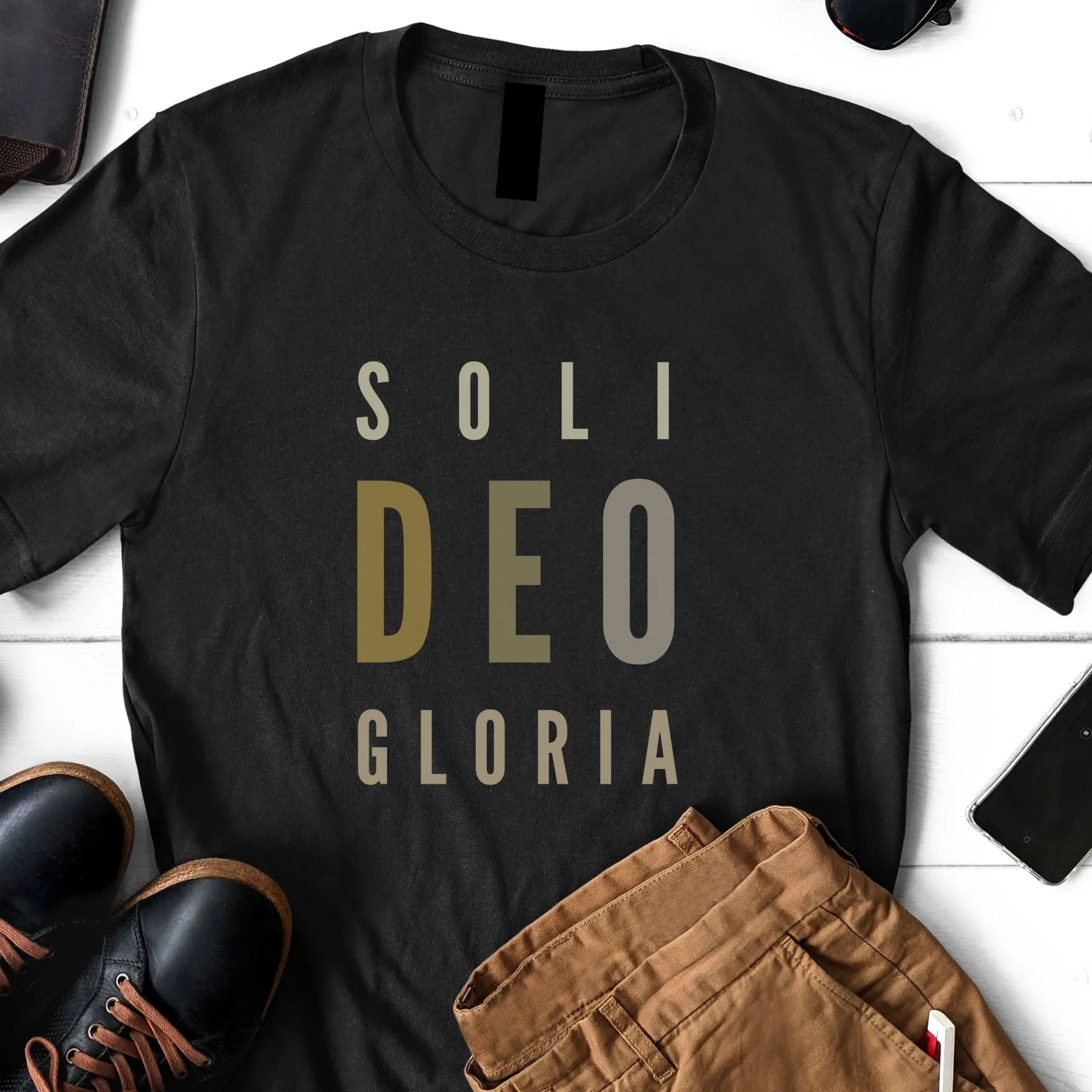 Soli Deo Gloria Christian Crewneck T-Shirt