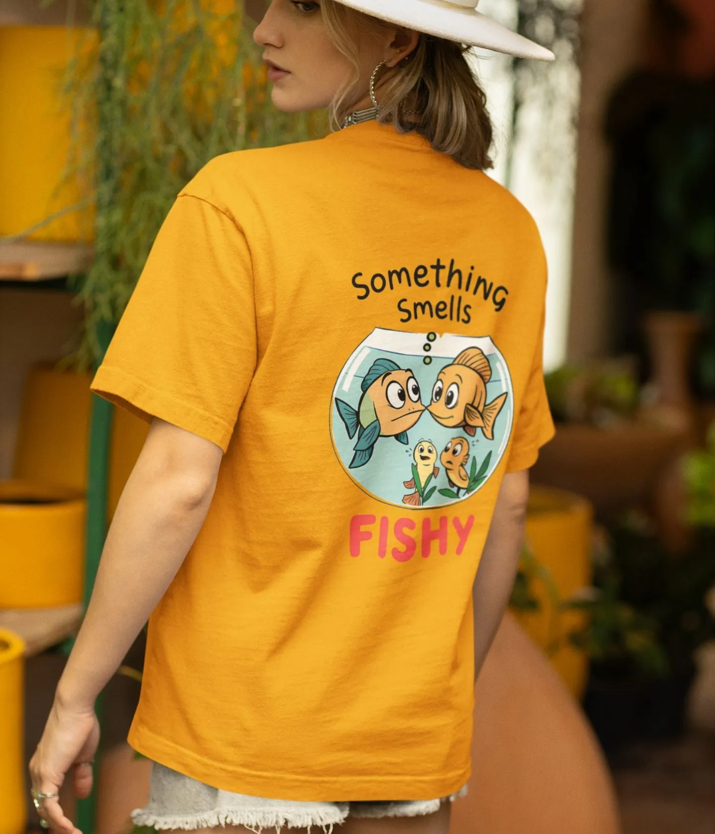 Something Smells Fishy - Oversized Classic T-Shirt