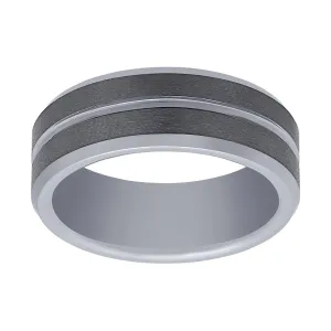 Stanton Made for Men Tungsten Polished Centre Ring 8mm