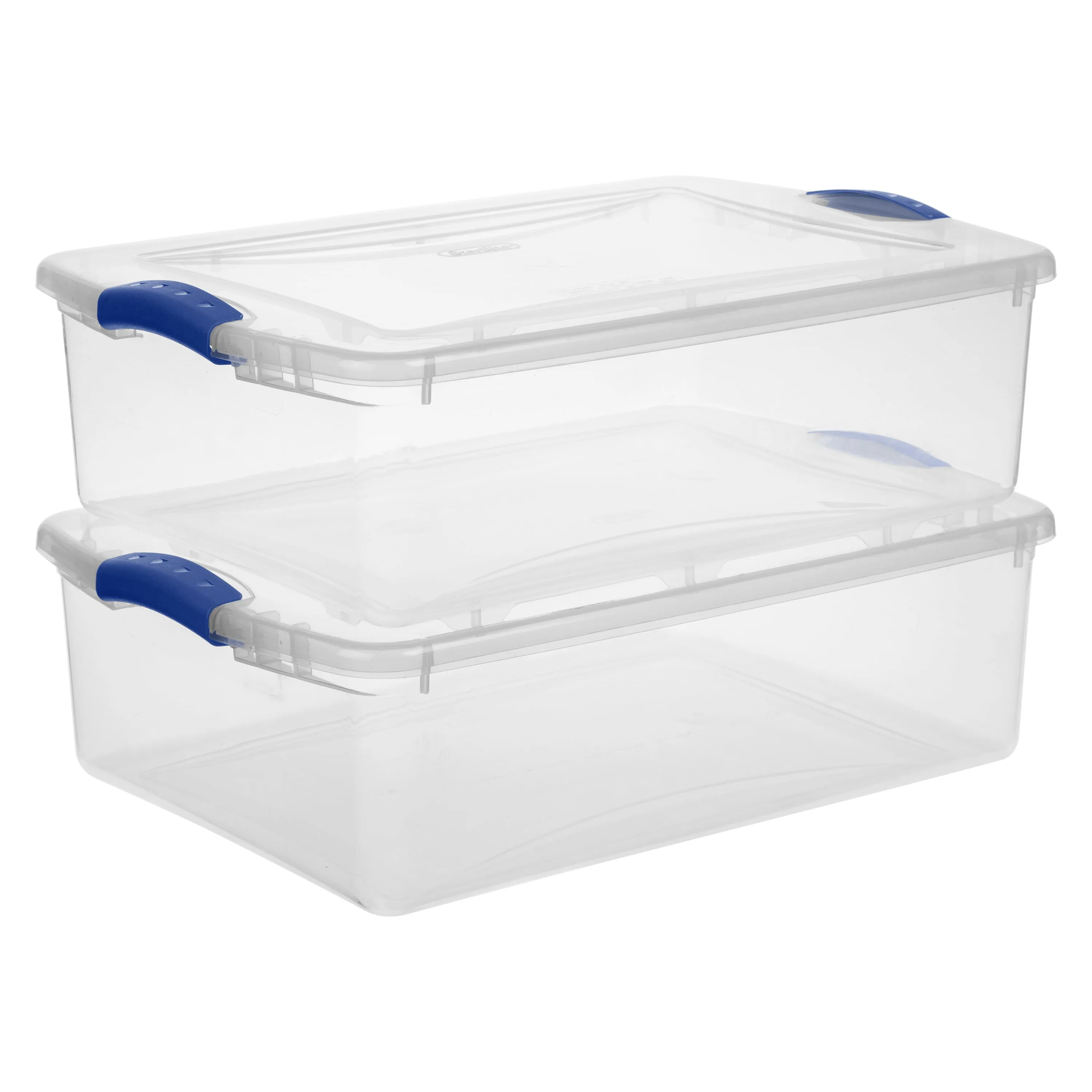 Sterilite Plastic 32 Qt. Latch Box Versatile Storage Organizer Stadium Blue New