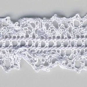 Stretch Torchon Lace #93 Silver Rose