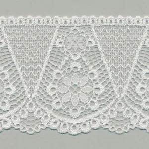 Stretch Trimming Lace #01 White